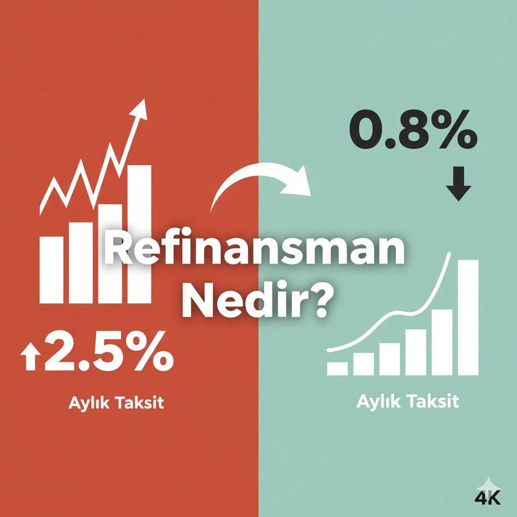 Refinansman nedir sorusunun cevabı: Yüksek faizli krediyi daha düşük faizli yeni bir krediyle değiştirerek tasarruf etme süreci.