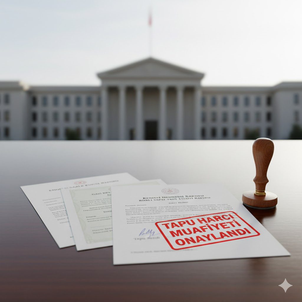 Tapu harcı muafiyeti hakkını kanıtlayan resmi belgeler ve onay süreci